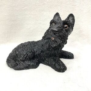 1984 Universal Statuary Black Scottie Scottish Terrier‎ Dog Statue Figure 363
